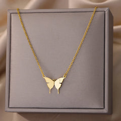 Butterfly Initial Necklace