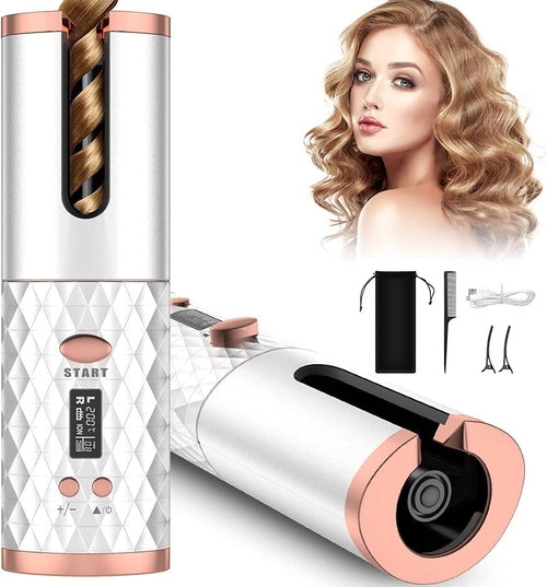 Wireless Automatic Curling Iron Rotating Ceramic Heating Hair Curler