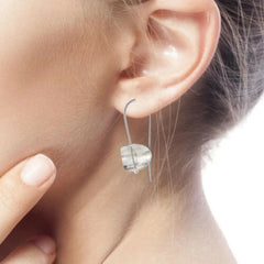925 Silver Plated Dangle Drop Earrings