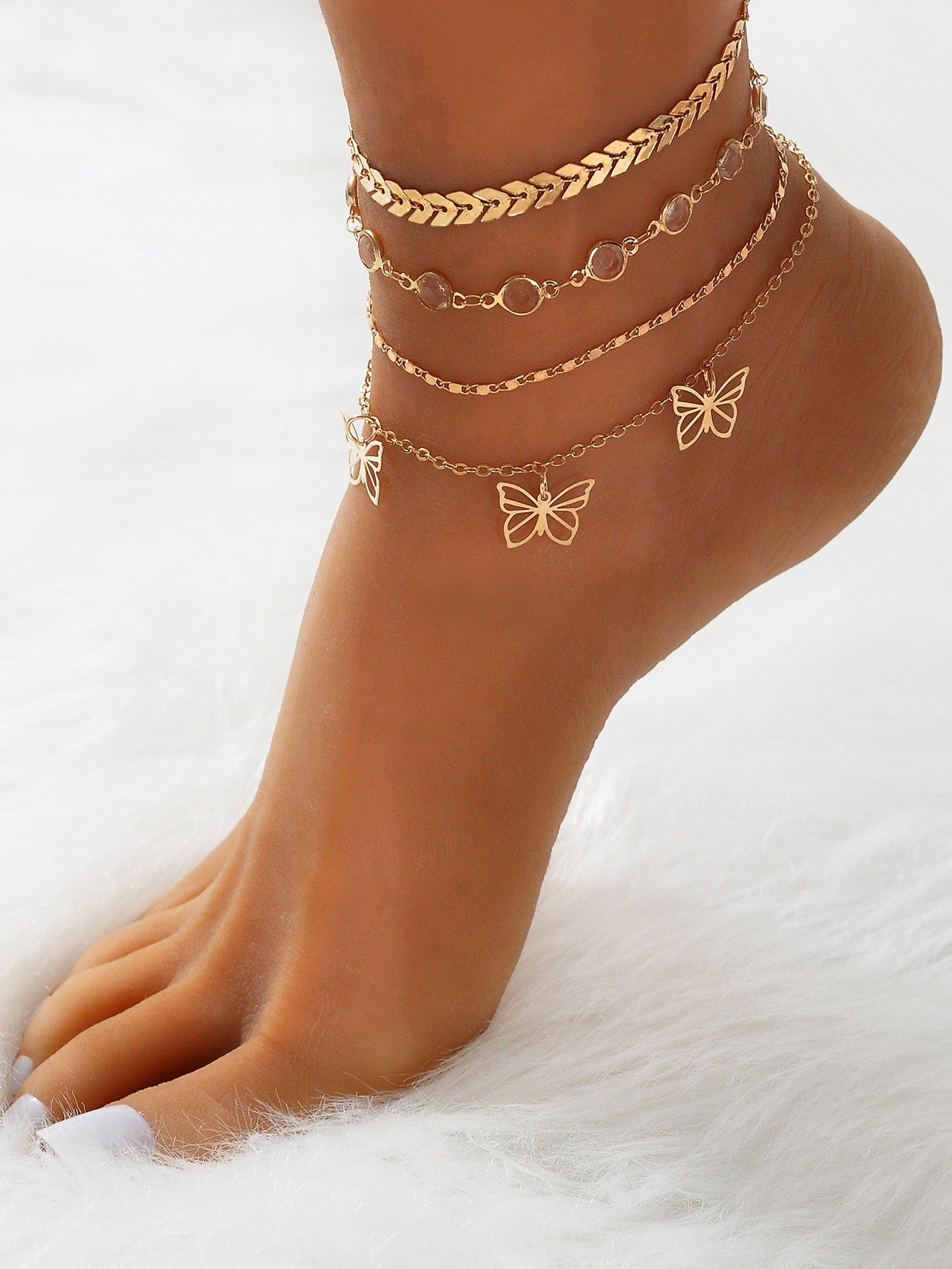 Cute Butterfly Anklet Charm Jewelry