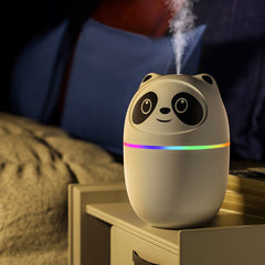 Panda Cool Mist Humidifier 7 Colors LED Light
